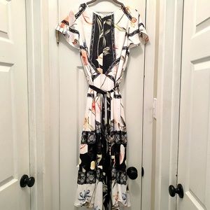 White House Black Market Floral & Lace midi dress 10.